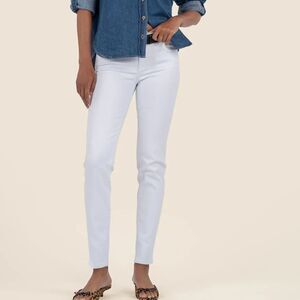 Kut From the Kloth White Diana Skinny Denim Pants Sz 14 Boho/Summer/Vacation